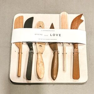 Anthropologie Mixed Wood Cheese Spreaders *NEW*